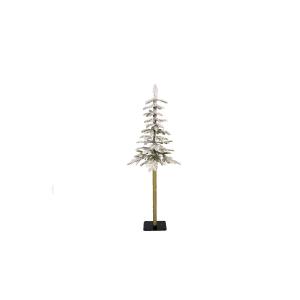 Χριστουγεννιάτικο Δέντρο Πράσινο Χιονισμένο Slim 120εκ με Πλαστική Βάση-Kaemingk,680079 - 32527