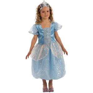Αποκριάτικη Παιδική Στολή Γαλάζια Πριγκίπισσα,4-5 Χρονών,114εκ.-68144 - 33565