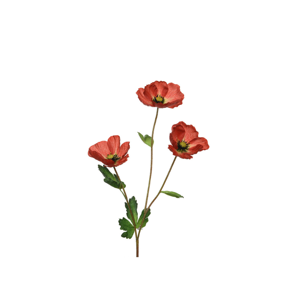 Τεχνητό λουλούδι παπαρούνα κόκκινη 801196
