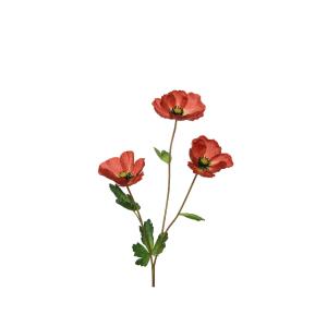 Τεχνητό λουλούδι παπαρούνα κόκκινη 801196 - 34457