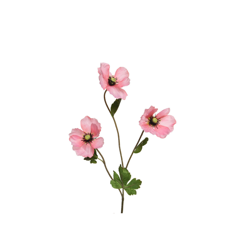 Τεχνητό λουλούδι παπαρούνα ροζ 801216