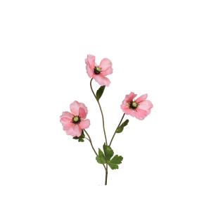 Τεχνητό λουλούδι παπαρούνα ροζ 801216 - 34458