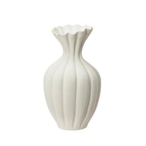 Διακοσμητικό λευκό βάζο stoneware 40εκ 832575 - 34581