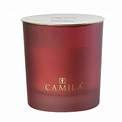 Κερί αρωματικό Camila 200gr. Pepper & Oud 9Χ9εκ. σε γυάλινο βαζάκι  CML24/1073