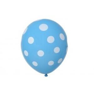 Μπαλόνι πουά 5τεμ. γαλάζιο/άσπρο 706709 - 23701