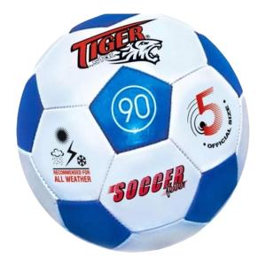 Μπάλα δερμάτινη ποδοσφαίρου "Soccer fever", μπλε,μέγεθος 5 - 24041