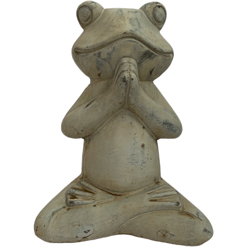 Διακοσμητικός πέτρινος βάτραχος, 20,5Χ14Χ29cm, 95-08521