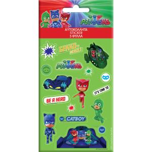 Αυτοκόλλητα PJ Masks 8x12εκ σε 5 Φύλλα 484298 - 35975