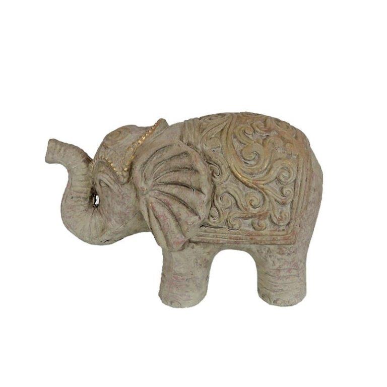 Διακοσμητικός πέτρινος ελέφαντας, 25,5Χ14Χ16,7cm, 95-04940
