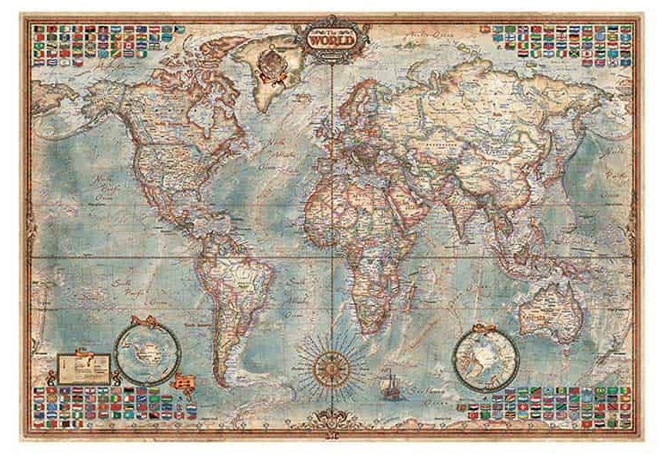 Puzzle, "Miniature political map of the world", 1.000 τμχ., 16764