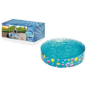 Πλαστική πισίνα κήπου με άκαμπτο πλευρικό τοίχωμα, 3+, 122Χ25cm - BESTWAY, 55028 - 21238