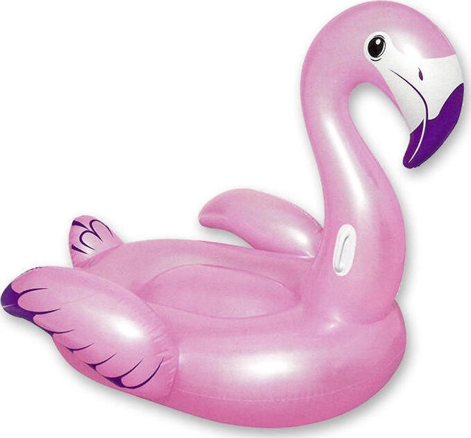 Φουσκωτό Ride On Θαλάσσης Flamingo με Χειρολαβές Ροζ 173εκ.-Bestway ,41119