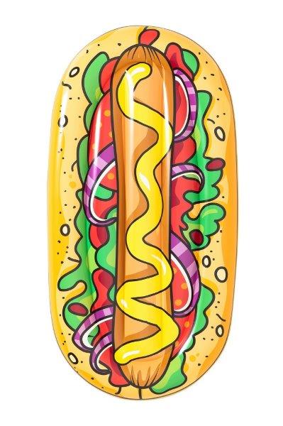 Φουσκωτό στρώμα Hotdog 190x109εκ,πολύχρωμο,Bestway