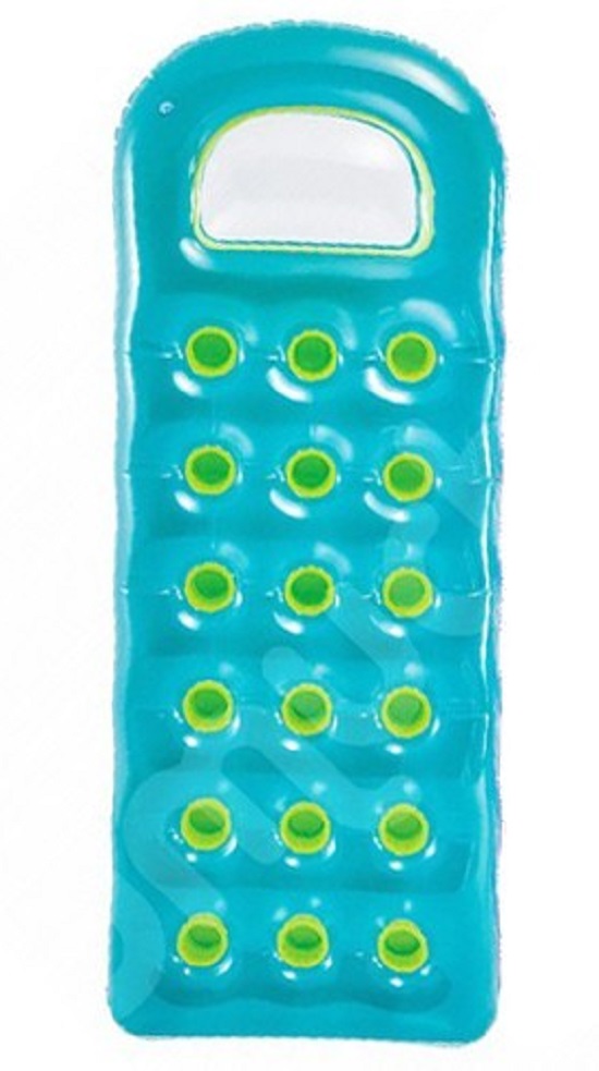 Πλαστικό ποτηράτο στρώμα θαλάσσης με διαφάνεια, πράσινο/γαλάζιο/φούξια, 188Χ71εκ.