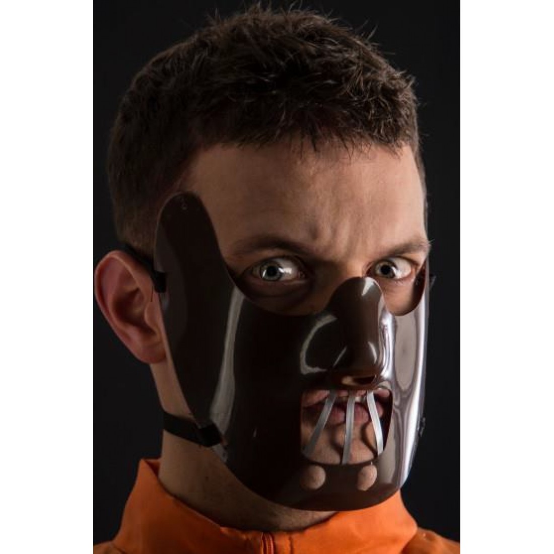 Αποκριάτικη μάσκα ψυχοπαθή/φίμωτρο, ΙΤ00954