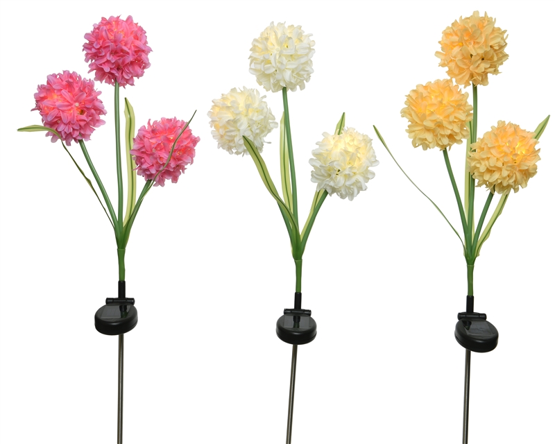 Ηλιακό μπουκέτο λουλούδι, ροζ/λευκό/κίτρινο, συνθετικό, 10Χ70cm - KAEMINGK