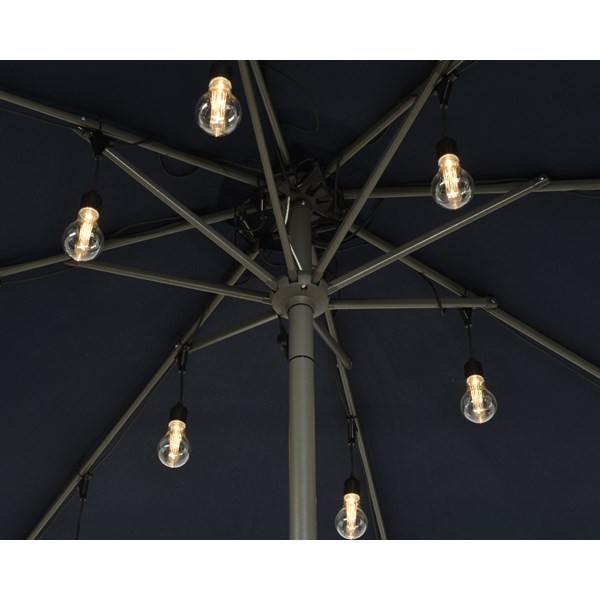 Ομπρέλα κήπου/βεράντας με φωτισμό led, διαμ. 120cm - 490145