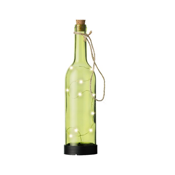 Ηλιακό φωτιστικό μπουκάλι, 10 led, τυρκουάζ/λαχανί/ροζ/χακί, 7.5Χ30.5cm - KAEMINGK