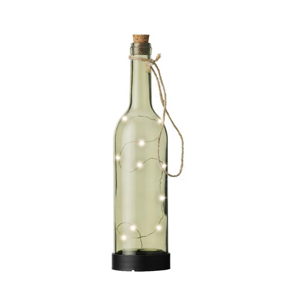 Ηλιακό φωτιστικό μπουκάλι, 10 led, τυρκουάζ/λαχανί/ροζ/χακί, 7.5Χ30.5cm - KAEMINGK - 6