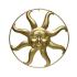 Μεταλλικός διακοσμητικός ήλιος, μπρονζέ/χρυσό, 84Χ5cm - KAEMINGK - 2