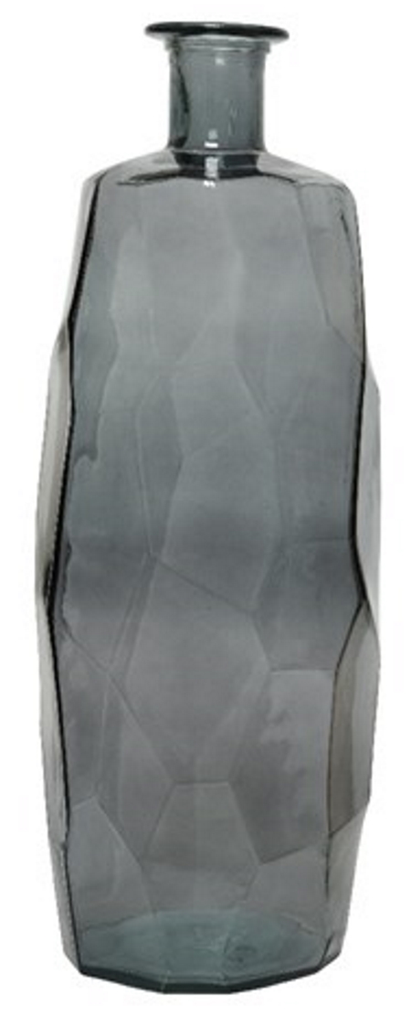 Γυάλινο διακοσμητικό βάζο, γκρι/φιμέ, 27Χ75cm - KAEMINGK