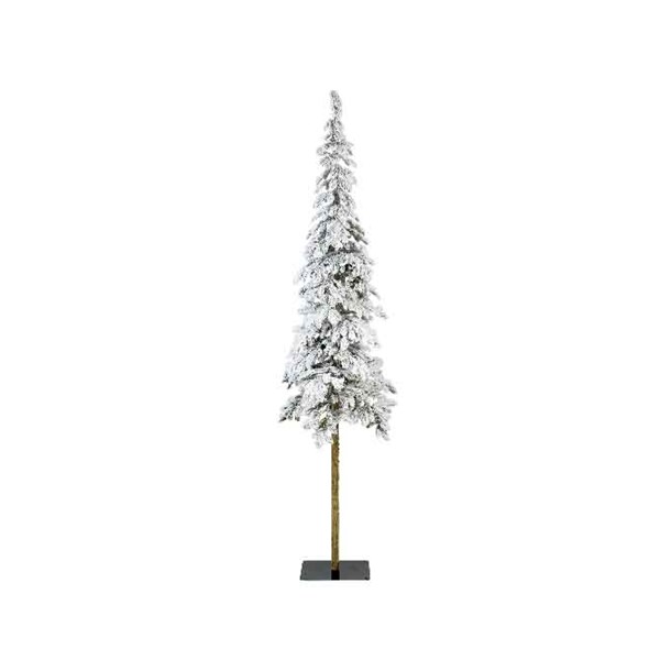Χριστουγεννιάτικο αλπικό έλατο χιονισμένο, πράσινο/λευκό, διάμ.60Χ240cm - KAEMINGK, 680083