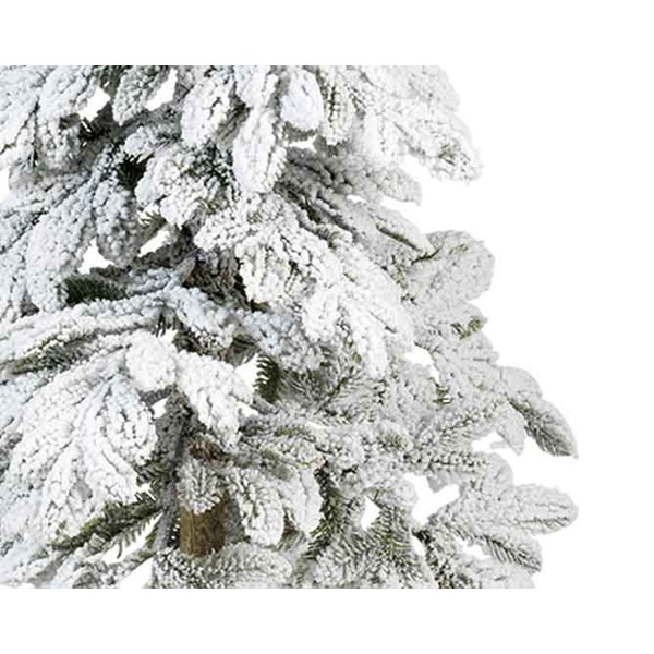 Χριστουγεννιάτικο αλπικό έλατο χιονισμένο, πράσινο/λευκό, διάμ.60Χ240cm - KAEMINGK, 680083