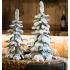 Χριστουγεννιάτικο αλπικό mini δέντρο χιονισμένο, πράσινο/λευκό, 40Χ90cm - KAEMINGK, 680103 - 1