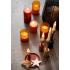 Διακοσμητικό κερί led με εφέ φλόγας, ροζ φιμέ, 15cm - KAEMINGK, 486161 - 1