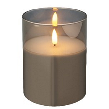 Διακοσμητικό κερί led, λευκό, 10Χ12,5cm - KAEMINGK, 485357