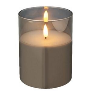 Διακοσμητικό κερί led, λευκό, 10Χ12,5cm - KAEMINGK, 485357 - 18109