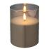 Διακοσμητικό κερί led, λευκό, 10Χ12,5cm - KAEMINGK, 485357 - 0