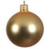 Σετ χριστουγεννιάτικες μπάλες, 6 τμχ, χρυσό ματ, διάμ. 6cm - KAEMINGK, 113012 - 1