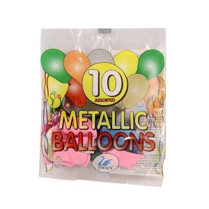 Μπαλόνια μεταλικά 10 τεμαχίων - 13437