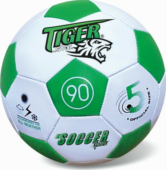 Μπάλα δερμάτινη ποδοσφαίρου, πράσινο, 35351