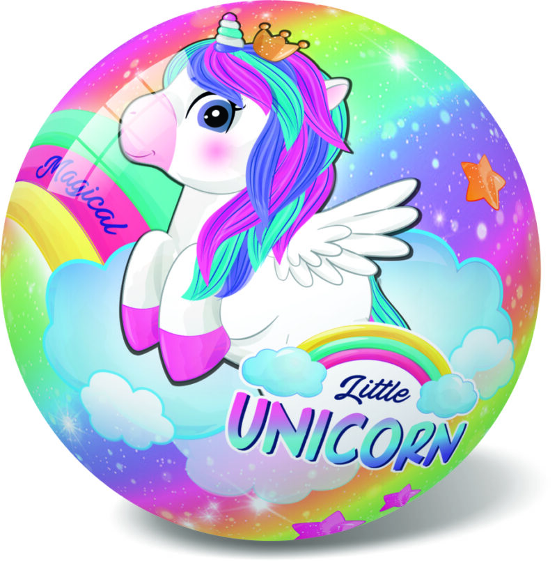 Πλαστική μπάλα Little Unicorn 23cm, 11/3127