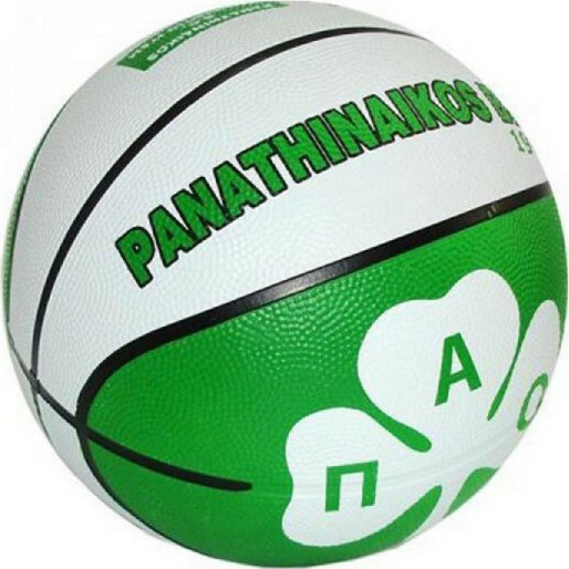Λαστιχένια μπάλα μπάσκετ Παναθηναϊκός, μέγεθος 7, 37/326