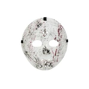 Αποκριάτικη μάσκα άσπρη με αίμα Jason, 9502 - 14286