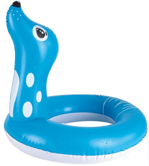 Φουσκωτό σωσίβιο θαλάσσιο λιοντάρι, πλαστικό, μπλε, 60Χ50cm - ZENTRADA, DI9030
