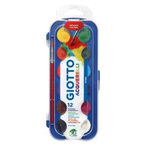 Παλέτα νερομπογιές 12 χρώματα Giotto - 13660