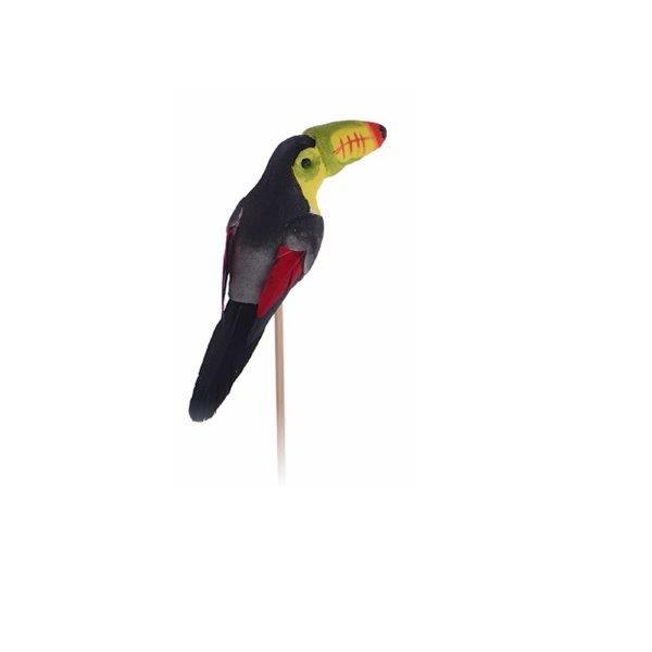 Εξωτικό πτηνό Toucan διακοσμητικό 12 εκατοστά σε 2 σχέδια 12 cm