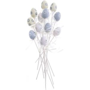 Σετ πλαστικά αβγά μικρά σε stick, 24cm, 12 τμχ., 65925 - 19774