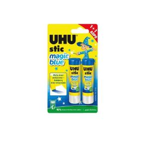Κόλλα UHU stick magic blue σετ 2 τεμαχίων - 13762
