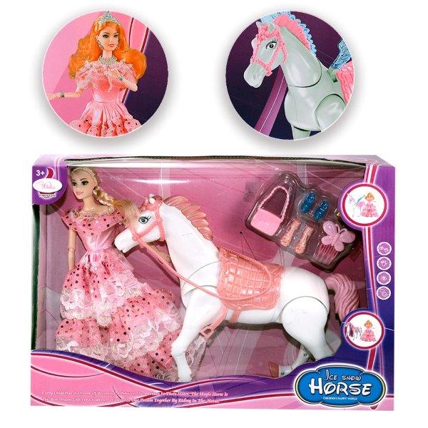 Κούκλα πριγκίπισσα με άλογο