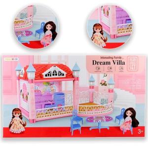 Πλαστική βίλα όνειρο για κούκλες - 13094
