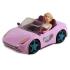 Όμορφη κούκλα σε ροζ, πλαστικό αυτοκίνητο - 925-107 - 1