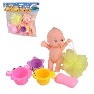 Παιχνίδια πλαστικά για το μπάνιο και κουκλάκι, ηλικία 3+ - 16404