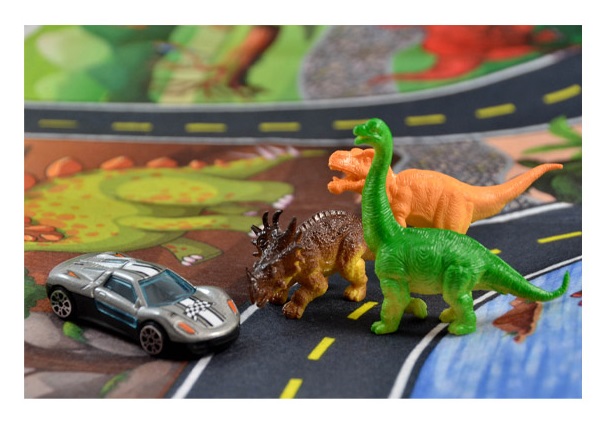 Σετ δεινόσαυροι πίστα αυτοκινήτου, ηλικία 3+
