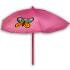 Σετ τραπεζάκι, ομπρέλα, καρεκλάκια, παιδικό, για κήπο ή παραλία, φούξια - πεταλούδα, από πλαστικό και μέταλλο - SC-008 - 3
