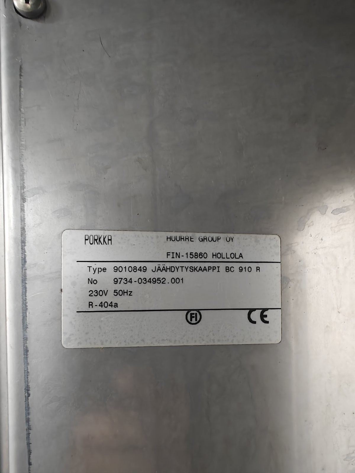 SHOCK FREEZER PORKKA